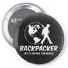 Backpacker Let's Explore The World Pin-back button