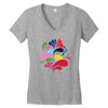 colorful art Women's V-Neck T-Shirt