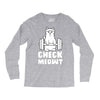gym cat workout Long Sleeve Shirts