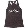 groom handcuffs Racerback Tank