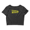 retro back to the future Crop Top