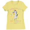 Unicorns are born in July Ladies Fitted T-Shirt