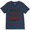 Merry Christmas Ya Filthy Animal V-Neck Tee