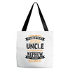 Super Cool Uncle Of A Freaking Awesome Nephew Tote Bags