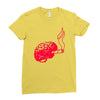 joint smoking brain Ladies Fitted T-Shirt