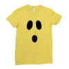 boo face Ladies Fitted T-Shirt