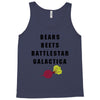 bears beets battlestar galactica Tank Top