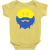bearded smiley face Baby Bodysuit