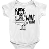 ride the wave california Baby Onesie