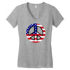 flag us flag peace independence day Women's V-Neck T-Shirt