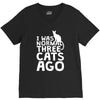 i was normal three cats ago lol funny cat V-Neck Tee