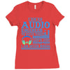 audio engineer tee Ladies Fitted T-Shirt