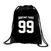 martinez twins Drawstring Bags