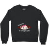 August Peeking Out Baby Girl Crewneck Sweatshirt
