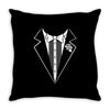 tuxedo wedding marriage prom holiday fancy dress cool geek nerd Throw Pillow