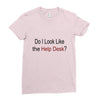 do i like the help desk Ladies Fitted T-Shirt