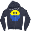 bearded smiley face Zipper Hoodie
