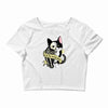 schrodinger cat tattoo Crop Top