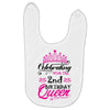 Celebrating With the 2nd Birthday Queen Baby Bibs