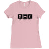 eat,sleep,golf Ladies Fitted T-Shirt