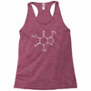 caffeine molecule game Racerback Tank
