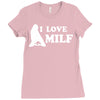 I Love Milf Ladies Fitted T-Shirt