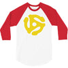 45 rpm vinyl record t shirt dj music records mens ladies tee funny 3/4 Sleeve Shirt