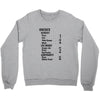 contents list Crewneck Sweatshirt