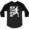 new year, new me running fitness 3/4 Sleeve Shirt
