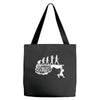 climbing evolution Tote Bags