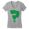riddle me this! Women's V-Neck T-Shirt