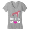 love boxer dog mom funny Women's V-Neck T-Shirt