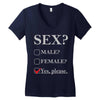 Sex Yes Please Women's V-Neck T-Shirt