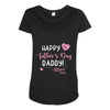 Happy Fathers Day Daddy Maternity Scoop Neck T-shirt