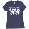 steven seagal flock of seagals seagulls Ladies Fitted T-Shirt