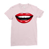 lips red Ladies Fitted T-Shirt