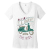 life is a journey, enjoy the ride Women's V-Neck T-Shirt