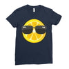 Lemon with Glasses Ladies Fitted T-Shirt