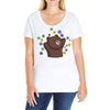 dorp bear Ladies Curvy T-Shirt