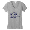 june 6 birthbay Women's V-Neck T-Shirt