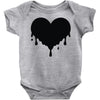 dripping heart melting heart Baby Bodysuit