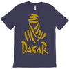 uomo dakar stampa oro moto deserto parigi africa sport T-Shirt