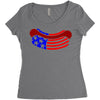 us hot dog Women's Triblend Scoop T-shirt