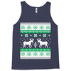 reindeer christmas ugly sweater Tank Top