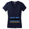 Baby Boy Under Construction Women's V-Neck T-Shirt