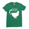 chiken butt Ladies Fitted T-Shirt