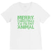 merry christmas ya filthy animal V-Neck Tee