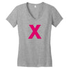 pink x Women's V-Neck T-Shirt