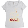 dear santa i've been good Women's Triblend Scoop T-shirt