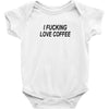 i love coffee Baby Onesie